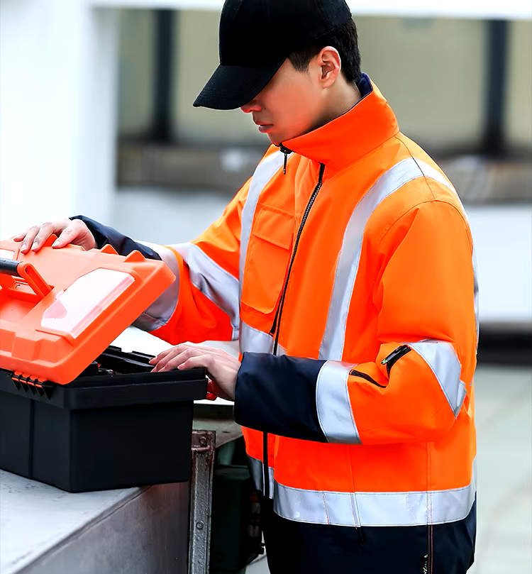 Chaquetas de trabajo reflectantes, de alta visibilidad