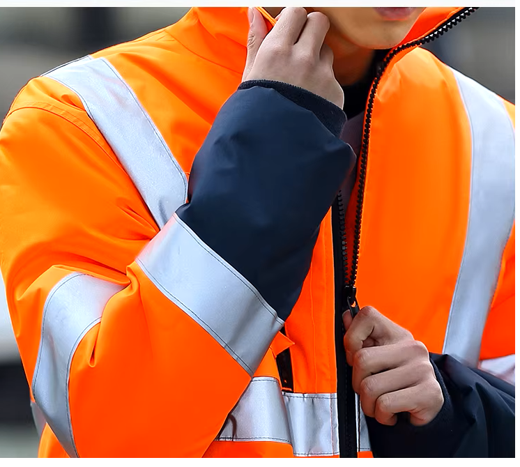 Chaquetas de trabajo reflectantes, de alta visibilidad