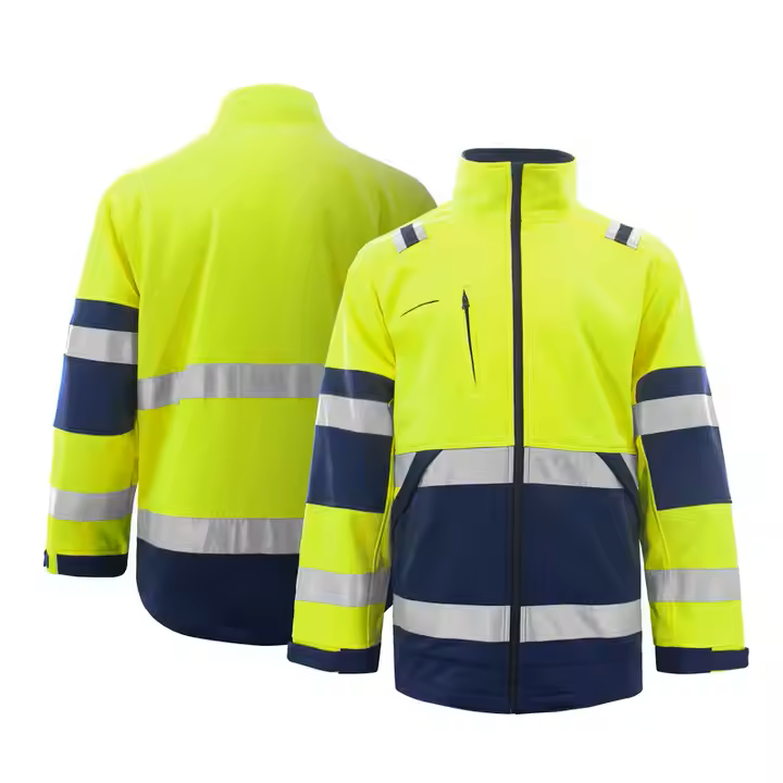 Chaquetas de seguridad reflectantes de poliéster Amarillo