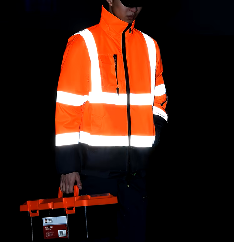 Chaquetas de trabajo reflectantes, de alta visibilidad